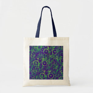 Tote Bag vélos : motif cycliste