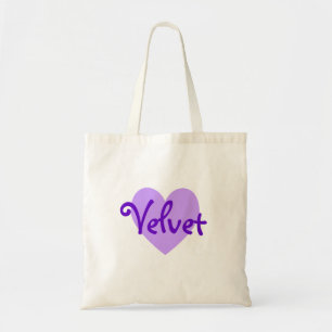 Tote Bag Velours en Lavande