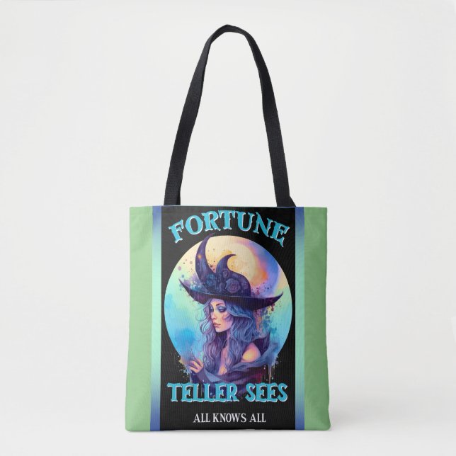 Tote Bag Vendeur Fortune Bleue _ Halloween (Devant)