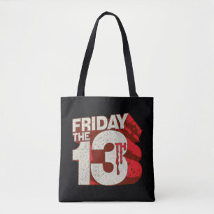 Tote Bag Vendredi 13   Logo 3D empilé saignant