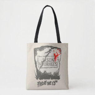 Tote Bag Vendredi 13   Pierre de tête de Jason Voorhees