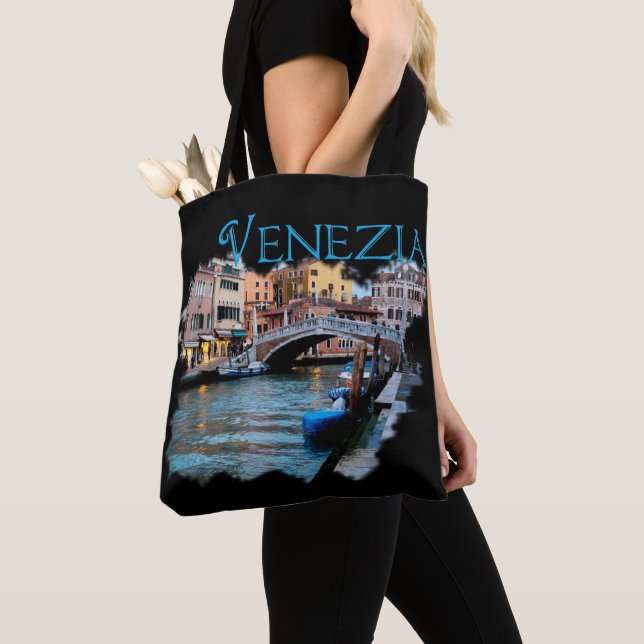 Tote Bag Venezia, Italie : Le long du canal (De près)