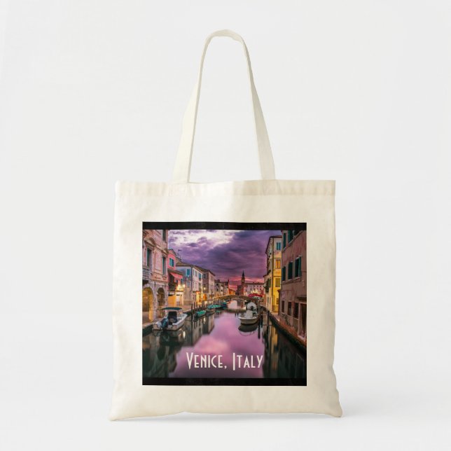 Tote Bag Venise, Italie Canal Pittoresque & Architecture Vé (Devant)