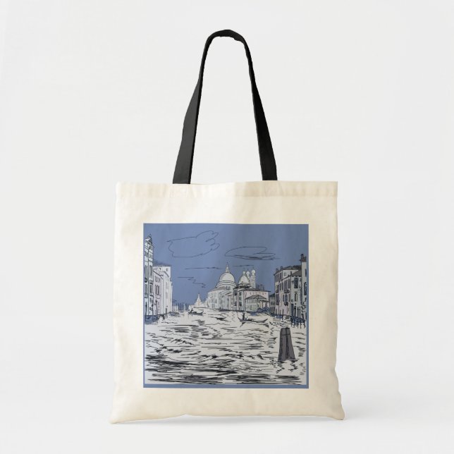 Tote Bag Venise. Ville sur l'eau (Devant)