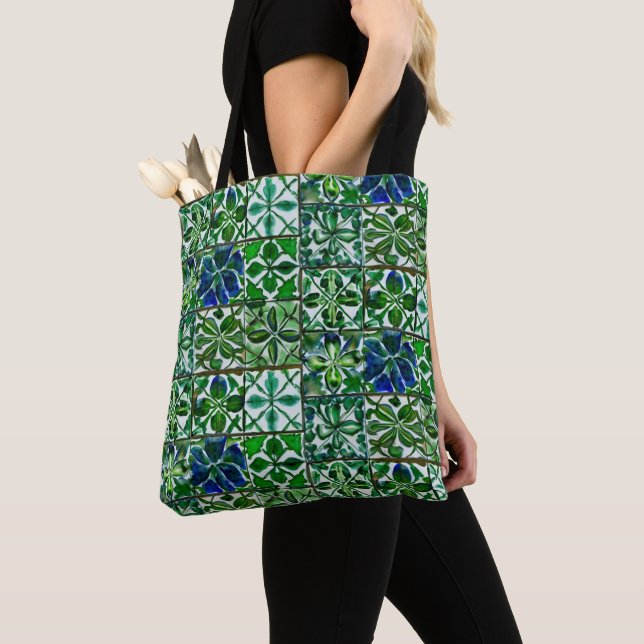 Tote Bag Veranda Verde (De près)