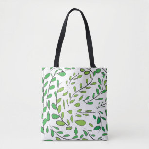 Tote Bag Verdure Aquarelle Tropical Feuille Motif