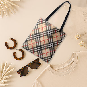 Tote Bag Vérificateur en couche Tartan