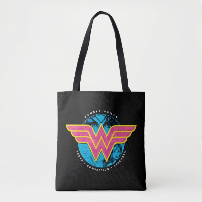 Tote Bag Vérité Compassion Force Comic Wonder Woman Logo (Devant)