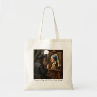 Tote Bag Vermeer travaillant sur La Jeune Fille au collier