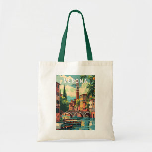 Tote Bag Vérone Italie Travel Art Vintage