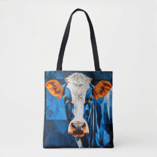 Tote Bag Verre coloré vache