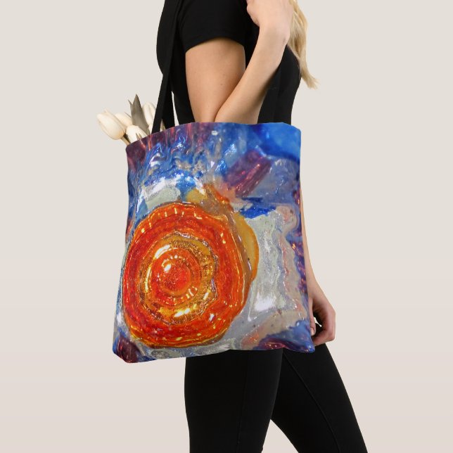 Tote Bag Verre d'Art Cosmos - Van Gogh Orange Sun (De près)