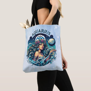Tote Bag Verseau Porteuse d'Eau Belle Femme Astrologie 