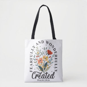 Tote Bag Verset biblique chrétienne inspirant