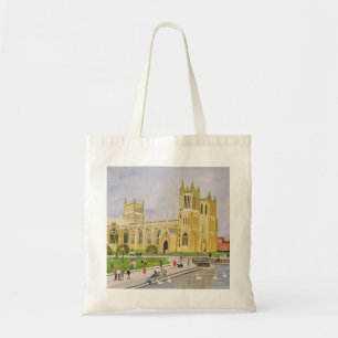 Tote Bag Vert 1989 de cathédrale et d'université de Brist