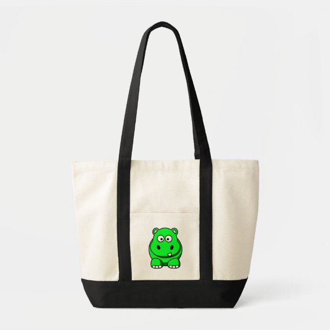Tote Bag Vert d'hippopotame (Devant)
