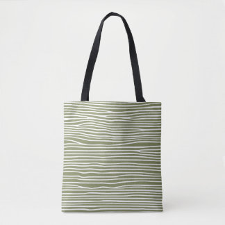 Tote Bag vert d'olive Abstrait