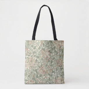 Tote Bag Vert doux Vintage William Morris Honeysuckie