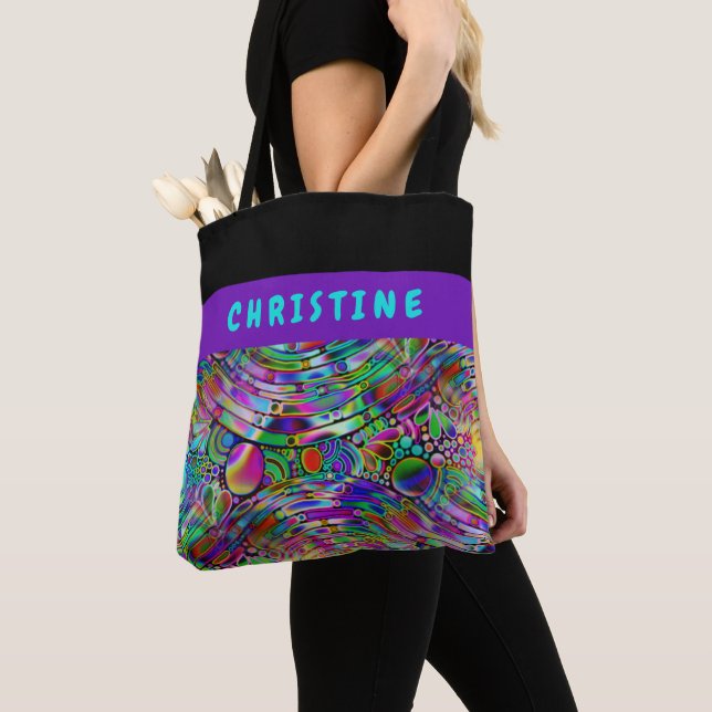 Tote Bag Very colorfully abstract forms art 1 (De près)