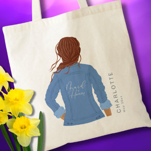 Tote Bag Veste en denim dessinée à la main Demoiselle d'hon
