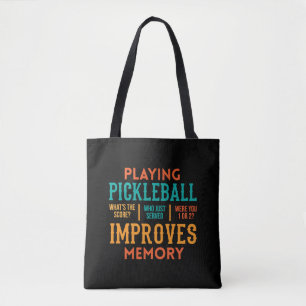 Tote Bag Vêtements Amateurs de Pickleball