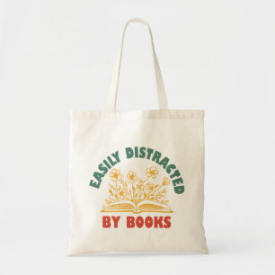 Tote Bag Vêtements De Livres Drôle Facilement Distrait Par 