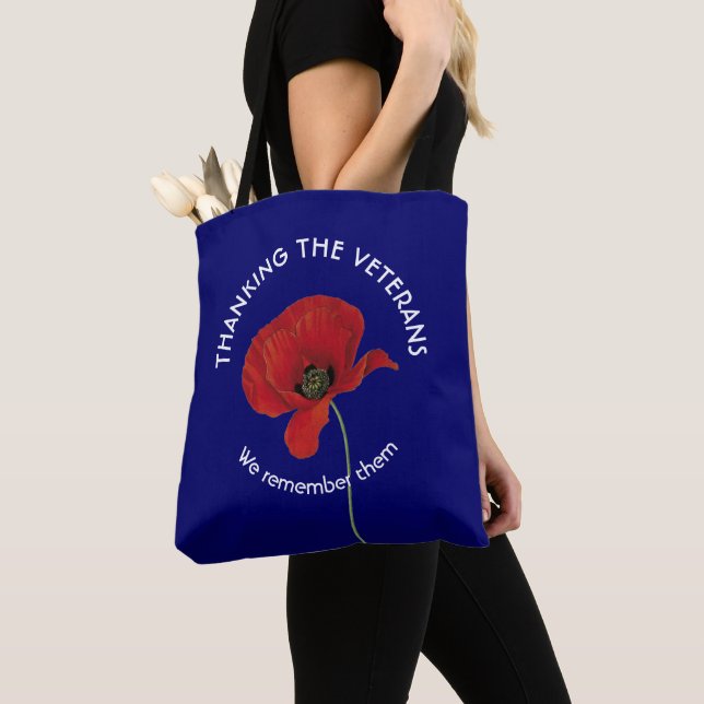 Tote Bag Vétérans du Merci de Poppy (De près)