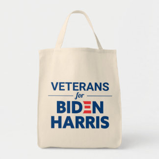 Tote Bag Vétérans pour Biden Harris Texte personnalisé