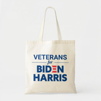 Tote Bag Vétérans pour Biden Harris Texte personnalisé