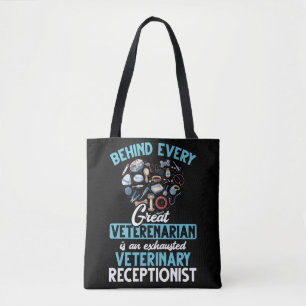 Tote Bag Vétérinaire Réceptionniste Animal Vétérinaire Amou
