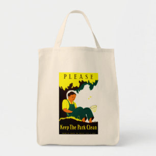 Tote Bag Veuillez garder le parc propre