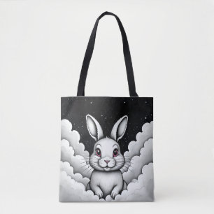 Tote Bag Vibes célestes de lapin céleste