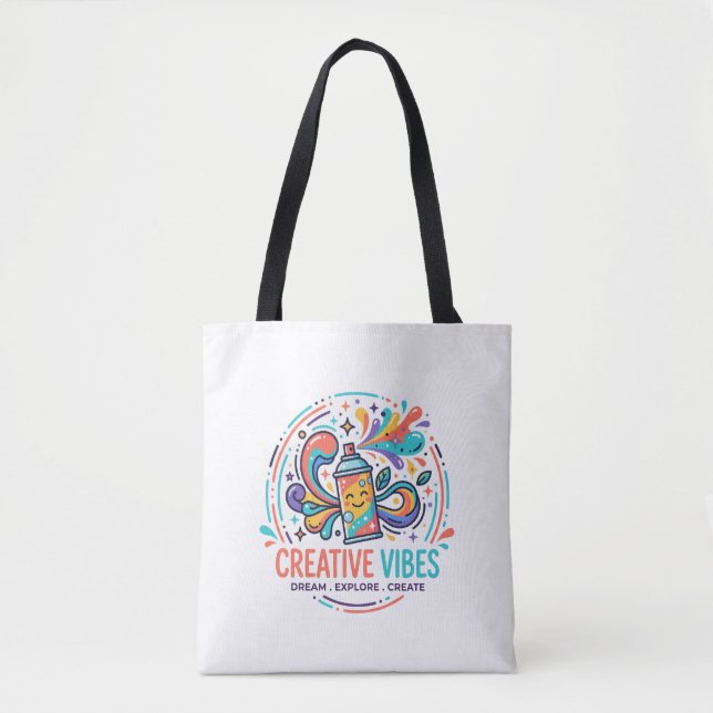 Tote Bag Vibes Créatives (Devant)