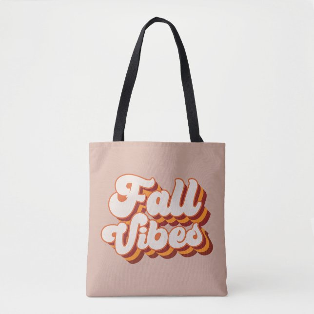 Tote Bag Vibes d'automne rétro (Devant)