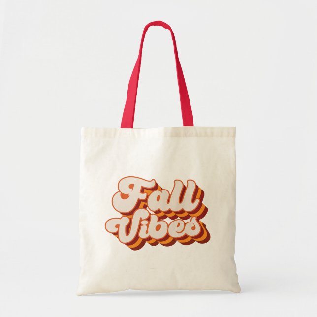 Tote Bag Vibes d'automne rétro (Devant)