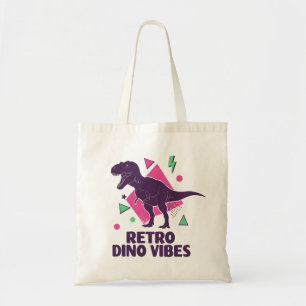 Tote Bag Vibes de Dino Rétro – T-Rex de Style 80s