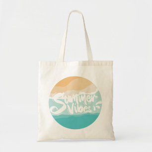 Tote Bag vibes d'été plage vintage colorée