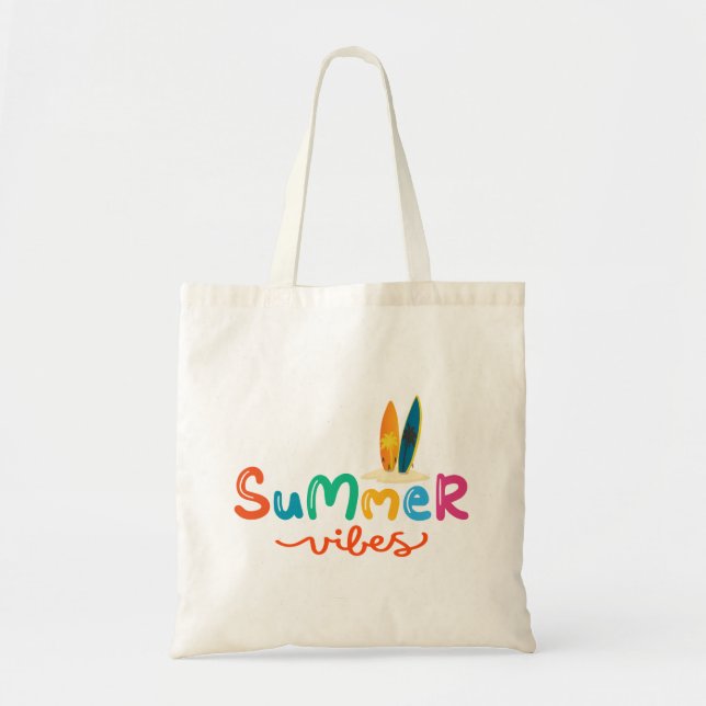 Tote Bag Vibes d'été surfant femmes (Devant)