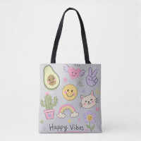 Vibes Heureuses Dessin Kawaii | Sourire Mignon Arc