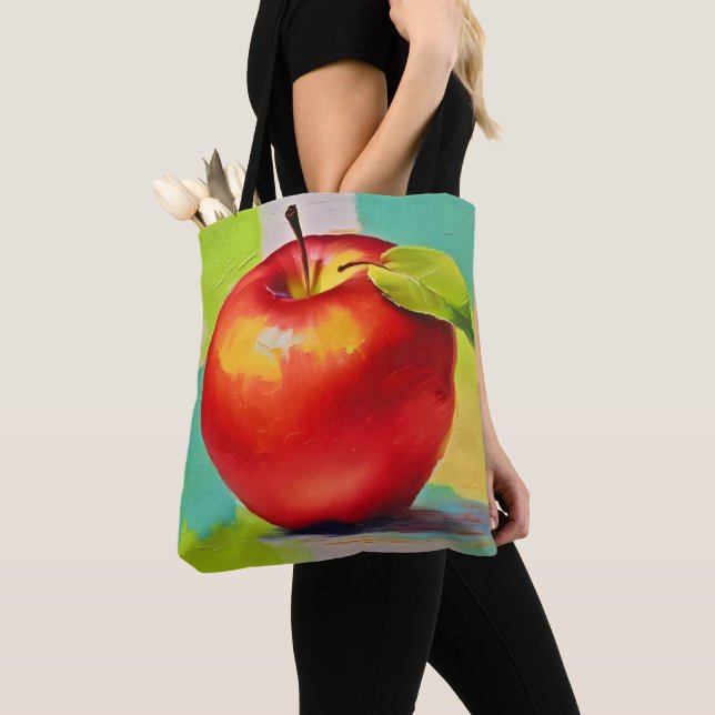 Tote Bag Vibrant Apple Still Life (De près)