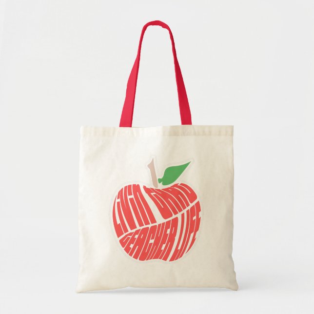 Tote Bag Vie de l'enseignant de l'école (Devant)