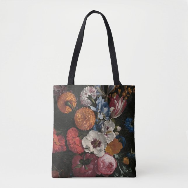 Tote Bag Vie morte avec Bouquet de fleurs | Johan Johnsen (Devant)