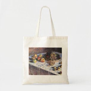 Tote Bag Vie morte avec pommes et raisins par Claude Monet