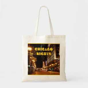 Tote Bag vie nocturne de Chicago