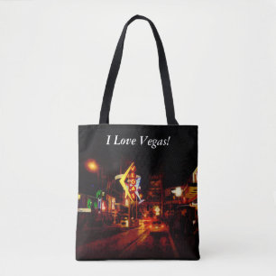 Tote Bag Vie nocturne de Vegas - Las Vegas Nevada