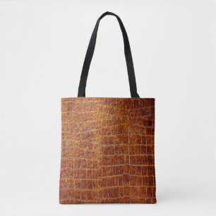 Tote Bag Vieil brun cuir animal texture