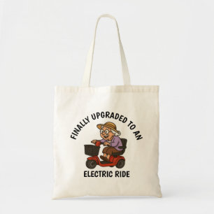 Tote Bag Vieille femme sur Scooter