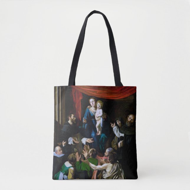 Tote Bag Vierge du Rosaire, Caravaggio (Devant)