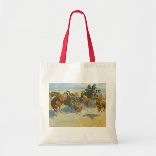 Tote Bag Vieux Cow-boy, descendant le meneur de la nuit, Re