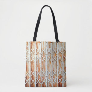 Tote Bag Vieux panneaux de portes en fer sont rouillés. abs